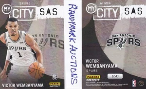Victor Wembanyama SAN ANTONIO SPURS 2023-24 PANINI INSTANT MY CITY MY-6 x/543 - Picture 1 of 1
