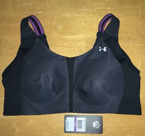 New UNDER ARMOUR 1252164 Armour 2.0 High Impact Sports Bra 38DD Black $60 NWT - Picture 1 of 6