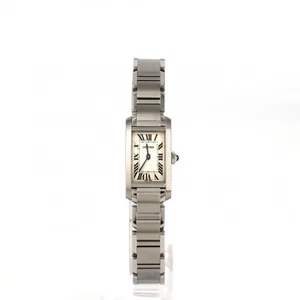 Auténtico Cartier Tank Francaise SM W51008Q3 SS Cuarzo #260-007-153-8525 - Imagen 1 de 10