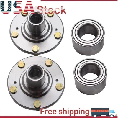 Kits de cojinetes de cubo de rueda delantera de 2 piezas para Honda Civic DX EX LX GX 2012-2015 1,8 L 1,5 L Foto 1 de 4