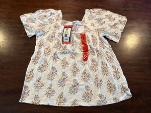 Women’s Lucky Brand Creme Floral Top Size Medium NEW! NWT - Picture 1 of 6