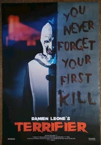 Terrifier 1 Re-Release Art the Clown 27x40 DS Filmposter doppelseitig NEUWERTIG  - Bild 1 von 7