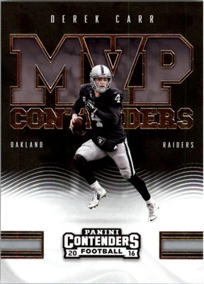 2016 Panini Contenders MVP Contenders #5 Derek Carr - FB - Image 1 of 2