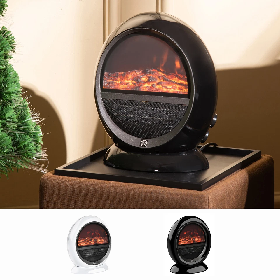 Freestanding Electric Fireplace Heater W/ Flame Effect Rotatable Head 1500W - Image 1 of 1