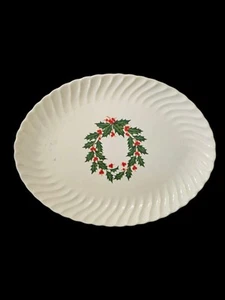 Vintage Holly by SCIO 12" Christmas Platter Server Discontinued - Picture 1 of 3
