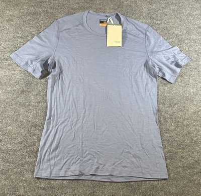 Camiseta Icebreaker Para Hombre Mediana Oasis 200 Zone Azul Manga Lana Nueva Con Etiquetas  Foto 1 de 4