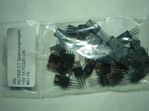 30x MC7805 CT Spannungsregler  +5V 1A TO220 ON #21-76#22k - Picture 1 of 3