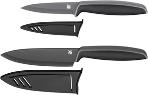 WMF Touch Set di Coltelli 2 Pezzi Coltello da Cucina Coltello per Verdure Nero Affilato con Custodia - Foto 1 di 14