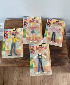 4 New Vintage Sealed Lot 1989 Jesco ARCHIE GANG Comics Bendable Figures 6.5" - Picture 1 of 6