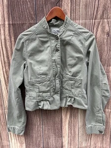 Chaqueta de Lona Lucky Brand Vintage Para Mujer L Y2K Tostada Utilidad Militar Cincha Algodón - Imagen 1 de 9