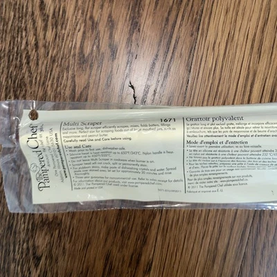Pampered Chef  Multi Scraper Cranberry & White #1671 - Image 1 of 2