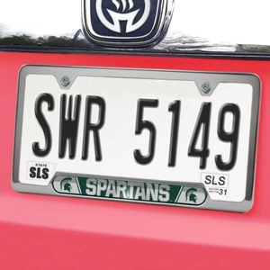 NCAA - Michigan State Spartans Embossed License Plate Frame, 6.25in x 12.25in - Picture 1 of 5