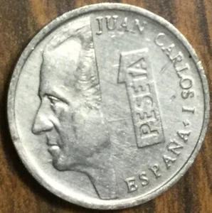 1998 SPAIN 1 PESETA COIN - Picture 1 of 2