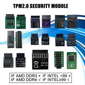 1X TPM2.0 Module Compute Securely bus header Trusted Platform G9J3 - Photo 1/21