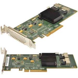 LSI SAS9201-8i H3-25268-00D Dual-Port 6G SAS / SATA Controller PCIe x8 LP - Afbeelding 1 van 3