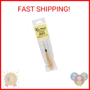 Lacis Punch Needle Rug Hook W/Wood Handle-Aluminum 4mmX1.25 - Picture 1 of 1