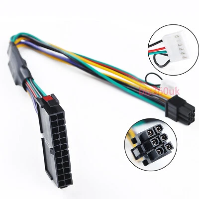 New ATX 24-Pin to 6-Pin Power Supply Cable for HP EliteDesk 800 G2 Not G1 - Image 1 of 4