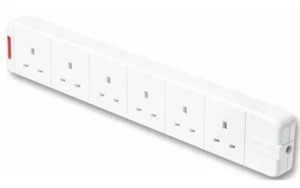 MASTERPLUG - SXG - Steckdosenleiste 13a 6 Gang + Neon - Bild 1 von 1