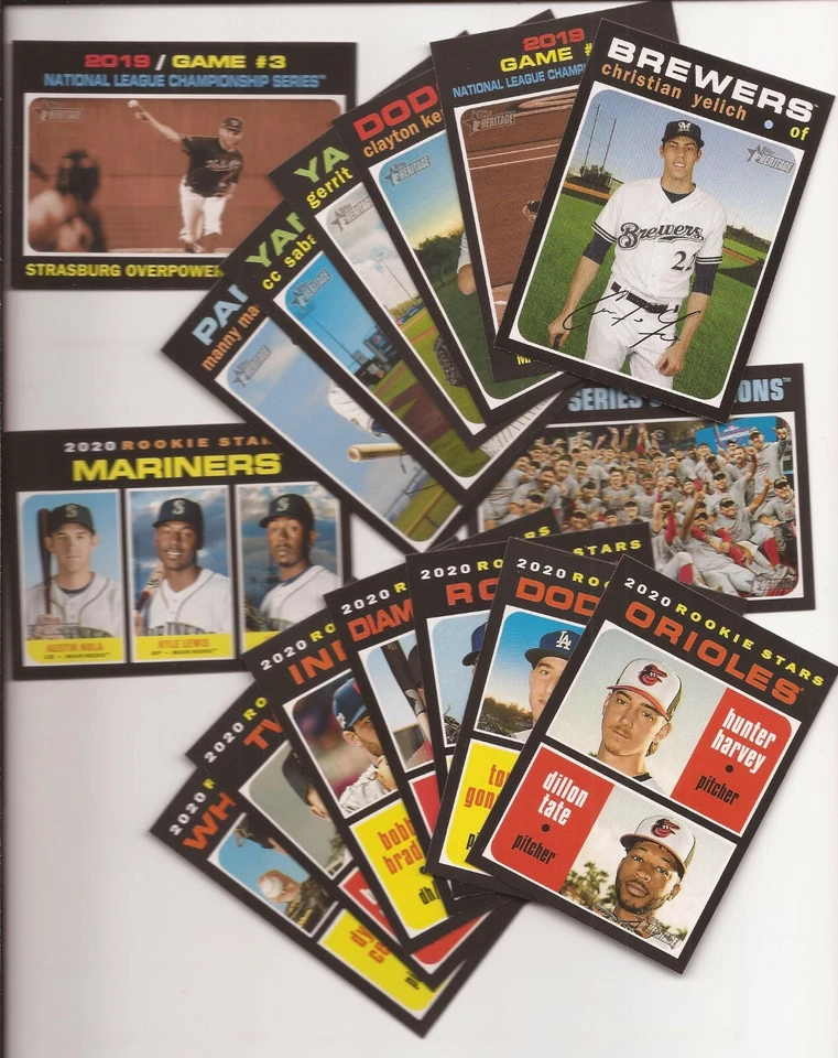  2020 TOPPS HERITAGE CARD #'s 1-399 COMPLETE YOUR SET -  FREE SHIPPING - Image 1 of 1