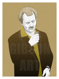 Original "Blume" Rushmore Art Print Blu Poster Bill Murray Wes Anderson Movie - Picture 1 of 1