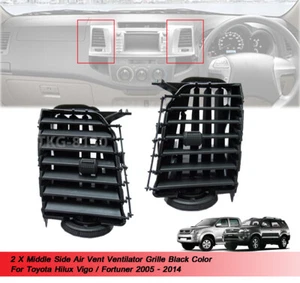 Middle Side Black Air Vent Trim For Toyota Hilux Vigo Fortuner 2005 2006 - 2014 - Picture 1 of 9