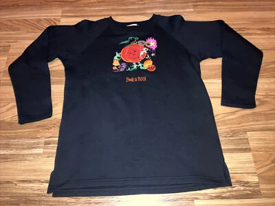 Moletom The Quaker Factory feminino bordado Halloween gola redonda XS - Imagem 1 de 3