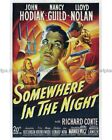 Bar Decor Ideas 1946 Somewhere In The Night Movie Poster 8X10" Print