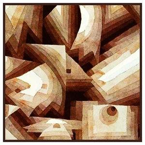 Modern Paul Klee Crystal detail Counted Cross Stitch Chart Pattern - Picture 1 of 3