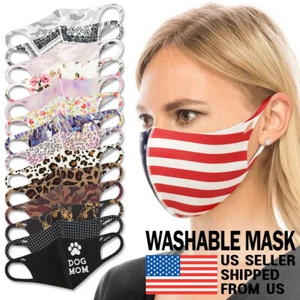 Waschbar Gesichtsmaske - Unisex Erwachsene Atmungsaktiv Wieder Elastan 3D - Picture 1 of 45