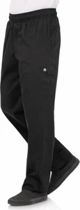 g6 Chef Works PC001-BLK-4XL Cargo Pants Elastic Waistband Drawstring - Picture 1 of 3