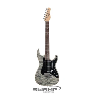 Michael Kelly Custom Collection 60 S1 Electric Guitar - Black Wash - Epic 11 Mod - Picture 1 of 3