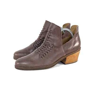 Latigo Kick Booties Woven Leather Split Shaft Western Boots Brown Size 9 - Picture 1 of 8