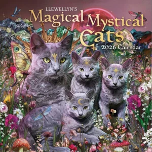 Llewellyn's 2026 Magical Mystical Cats Wall Calendar! - Picture 1 of 2