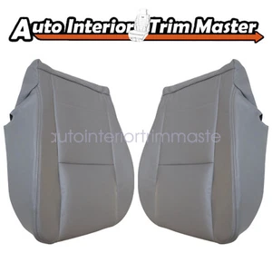 For 00-07 Toyota Sequoia Driver & Passenger Side Bottom Leather SEAT COVER Gray - Picture 1 of 13