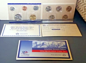 2002-P US Mint Uncirculated Coin Set 10 Coins OGP COA and Order Form - Picture 1 of 2