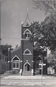 RPPC Iglesia Católica de Santa Ana Excelsior Springs, MO c1940s Postal UNP 8464.1 - Imagen 1 de 7