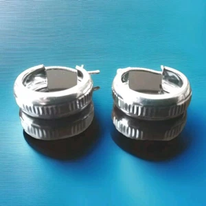 Erick's plata de ley 3/4 pulgadas Pendientes de aro ancho Taxco.925  - Imagen 1 de 6