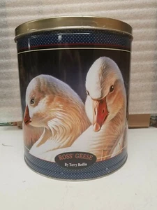 Terry Redlen Rose' Geese Popcorn Tin - Picture 1 of 10