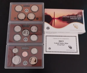 2013-S US Mint Proof Set with COA & Box 14 Coins - Picture 1 of 2
