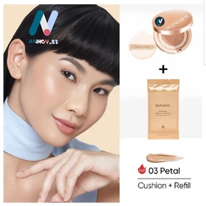 SET 2: SKINTIFIC Full Coverage Perfect Cushion 03 PETAL + Refill SPF35 PA++++ - Bild 1 von 23