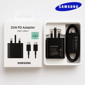 Original 35W Super-Schnell Ladegerät Adapter Stecker & Kabel für Samsung Galaxy S24 S25+ - Bild 1 von 14