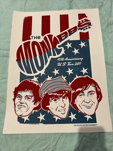 The Monkees 45th Anniversary U.S. Tour 2011 RARE Screen Print 20,5x15,5 - Bild 1 von 6