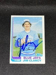 Jim Clancy Toronto Blue Jays 1982 Firmado Automático 1982 Topps #665 ~ Certificado de autenticidad - Imagen 1 de 3