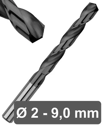 VHM Spiralbohrer AlTiN Nano Ultrahart Lang Metallbohrer Vollhartmetall Bohrer - Bild 1 von 4