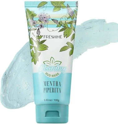 FRESHME Moisturising Facial Mud Mask Clay Oily Skin Acne Remover Deep Pore Anti  - Image 1 of 4