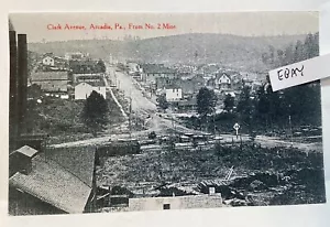 ARCADIA TEMPRANA PA. VISTA CIUDAD DESDE EL NO. 2 MINA DE CARBÓN CONDADO DE INDIANA POSTAL NUEVA #2 - Imagen 1 de 1