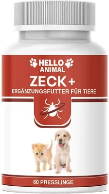 HELLO ANIMAL HelloAnimal® Anti ZECKEN Presslinge für Hunde Katzen Zeckenschutz Zeckenmittel