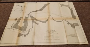 1915 KARTEN DES HEIDNISCHEN FLUSSES VIRGINIA ZEIGEN VORGESCHLAGENEN TRAUMKANAL 3 KARTEN! - Bild 1 von 3