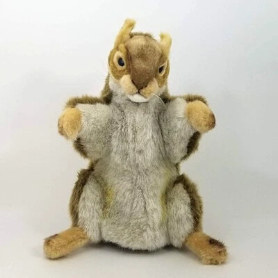 Muñeca marioneta de mano de cuerpo completo de ardilla Hansa juguete de aprendizaje de peluche de aspecto realista Foto 1 de 4