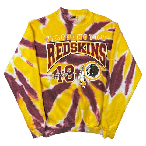 Vintage Washington Redskins Tultex Sweater Tie Dye Sweatshirt Mens Medium NFL Cover
